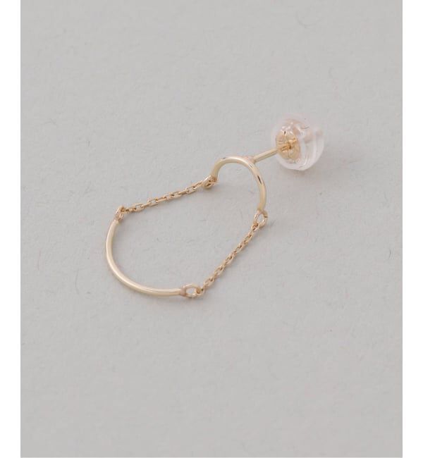 Lilas by Spick&Span「スイングカーブピアス K10（両耳）」|ピアス|