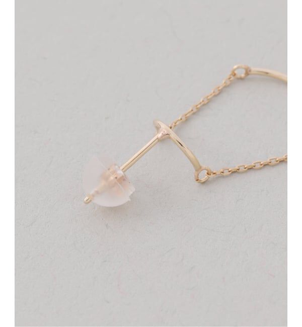 Lilas by Spick&Span「スイングカーブピアス K10（両耳）」|ピアス|