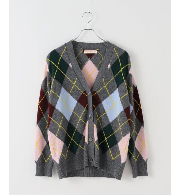 FRAMeWORK「&DAUGHTER ARGYLE GRANAD CARDIGAN 6」|カーディガン|グレーA