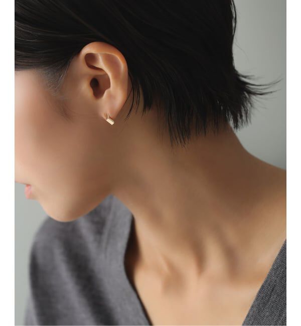 Lilas by Spick&Span「スモールベントピアス K10（両耳）」|ピアス|