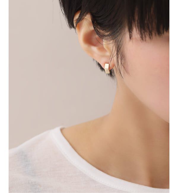 Lilas by Spick&Span「スモールベントピアス K10（両耳）」|ピアス|