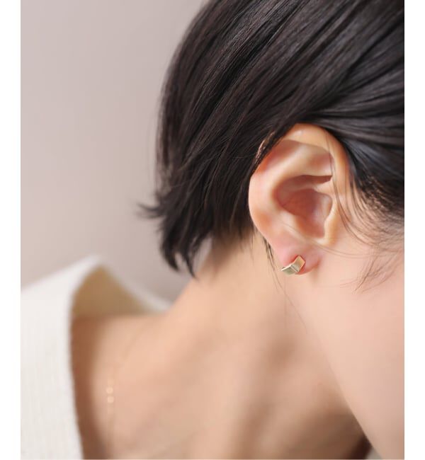 Lilas by Spick&Span「スモールベントピアス K10（両耳）」|ピアス|