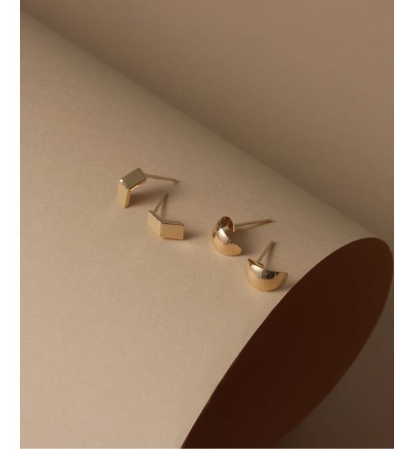 Lilas by Spick&Span「スモールベントピアス K10（両耳）」|ピアス|