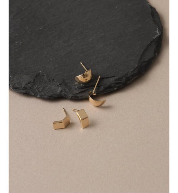 Lilas by Spick&Span「スモールベントピアス K10（両耳）」|ピアス|