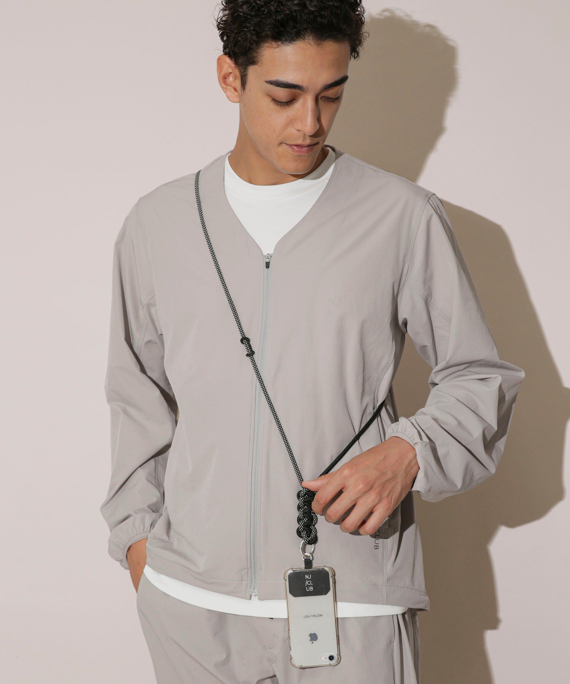 nano･universe「｢NJ/CLUB｣PARKSTOCK スマホショルダーストラップ」|その他|ブラック