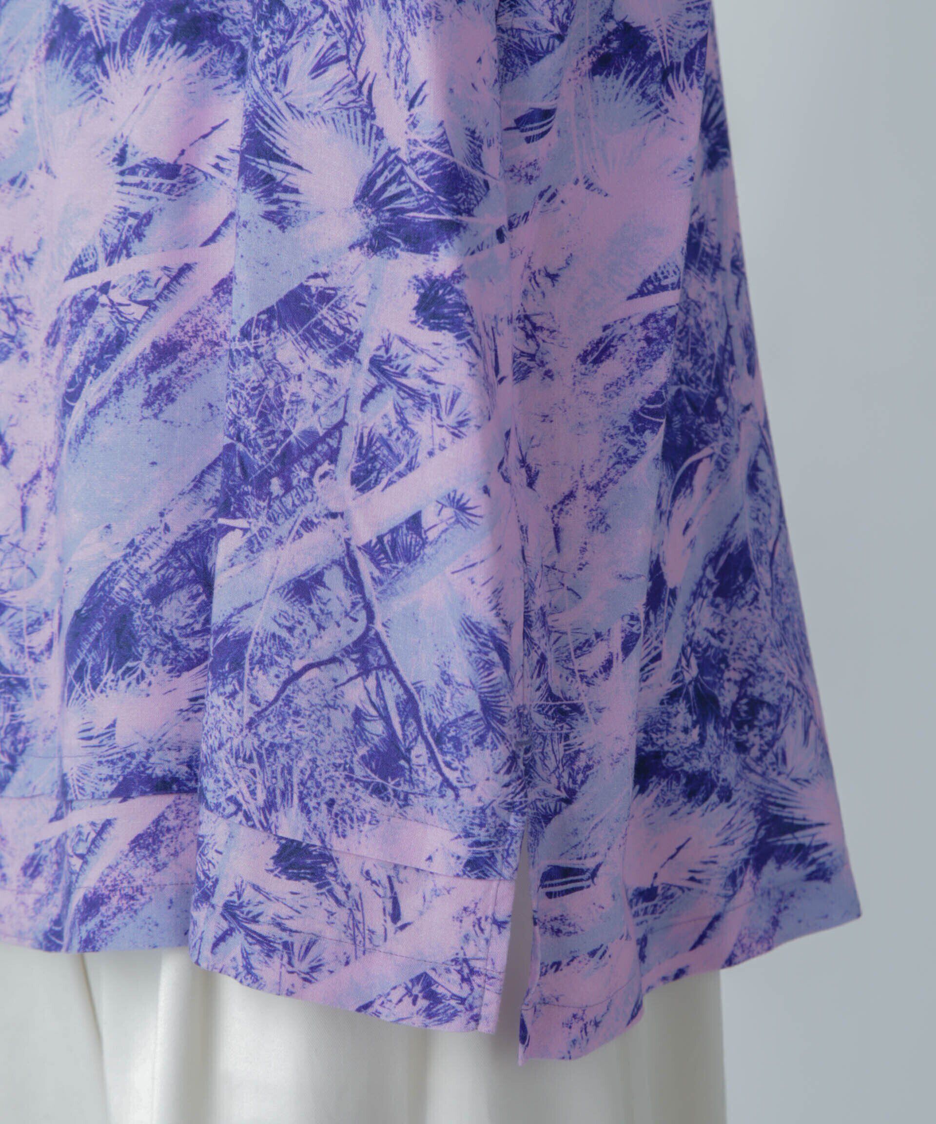 nano･universe「White Mountaineering/JUNGLE PATTERN OPEN COLLAR S/S」|シャツ・ブラウス|