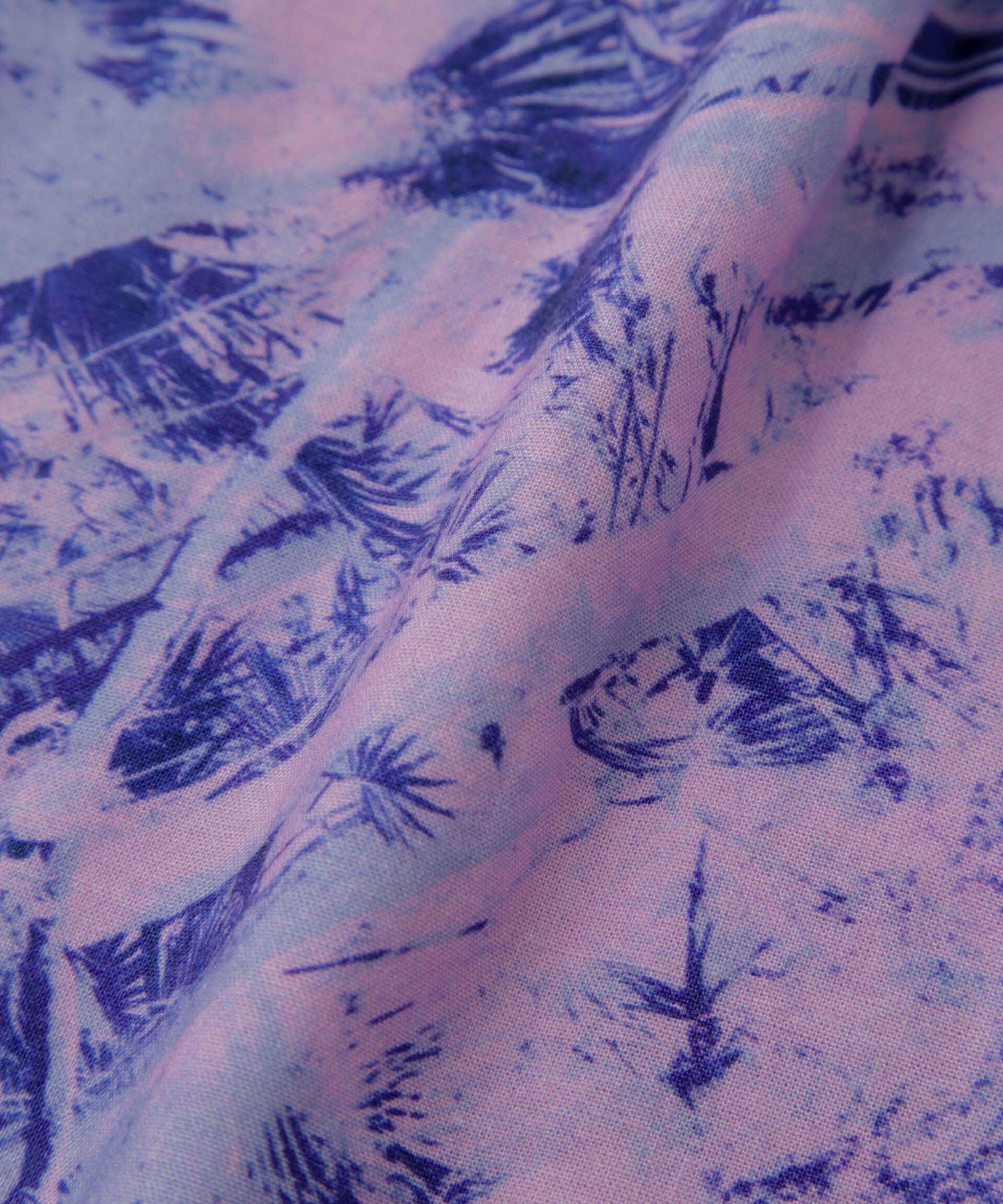 nano･universe「White Mountaineering/JUNGLE PATTERN OPEN COLLAR S/S」|シャツ・ブラウス|