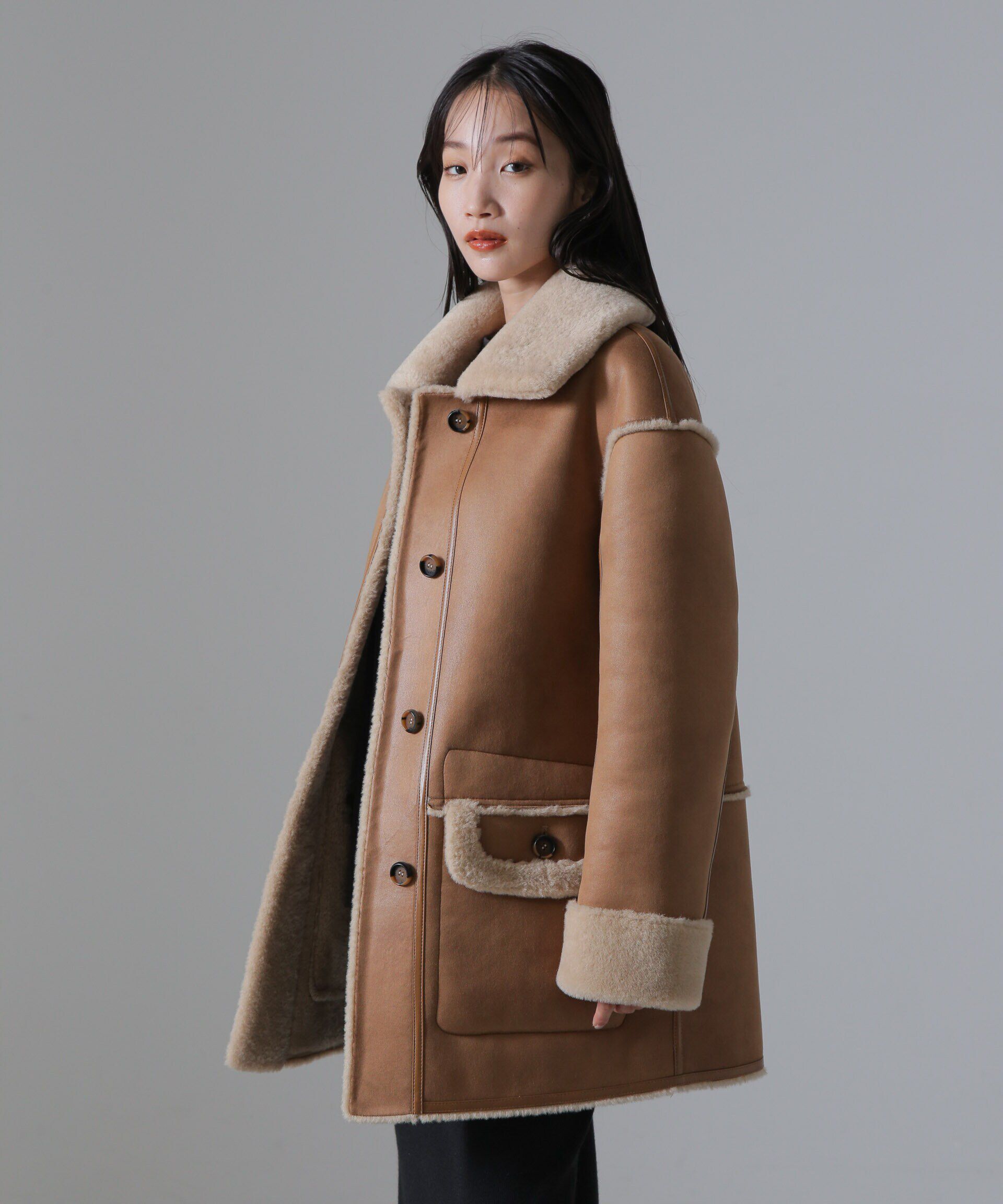 nano･universe「URBANCODE/フェイクスエード ファー リバーシブル ジャケットコート」|その他|