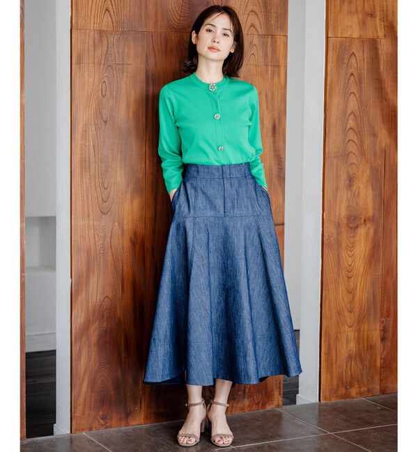 組曲「【組曲&times;setsuko sagittaire】ストレッチデニムスカート」|スカート|