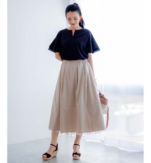 組曲「【2WAY】ドットチュールリバーシブル スカート」|スカート|