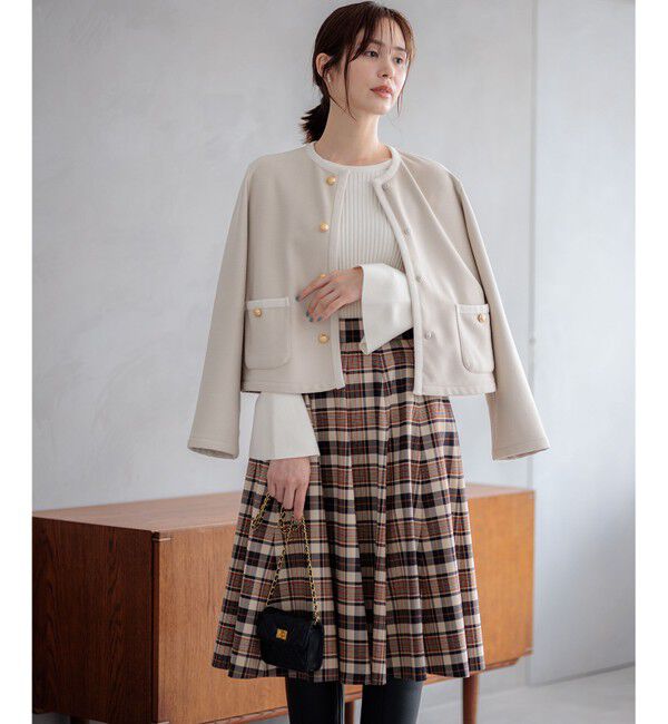 組曲「【WEB限定】ELENAフレアスリーブ リブニット」|ニット・セーター|