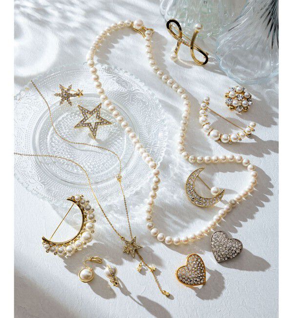 組曲「【人気につき再販決定！】ハートストーンブローチ」|ブローチ・コサージュ|