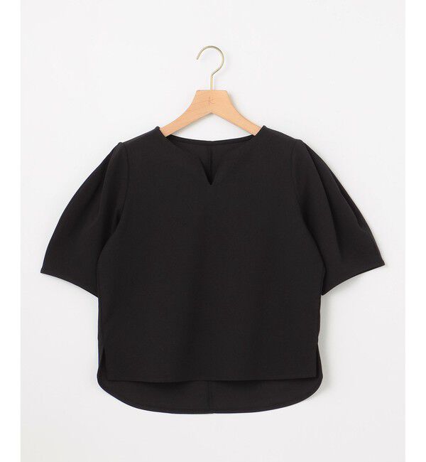 組曲「【WEB限定】ジョーゼットジャージーランタンスリーブ5分袖 ブラウス」|シャツ・ブラウス|