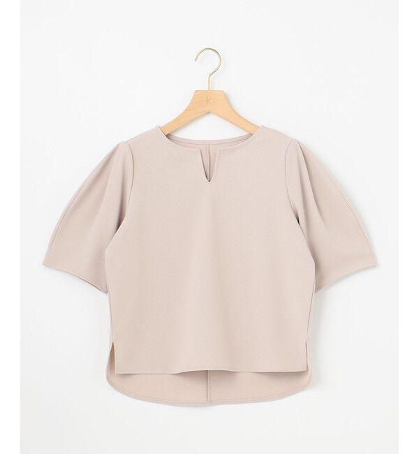 組曲「【WEB限定】ジョーゼットジャージーランタンスリーブ5分袖 ブラウス」|シャツ・ブラウス|