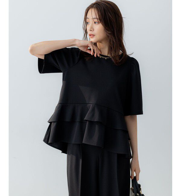 組曲「ご好評につき追加生産【WEB限定】ジョーゼットジャージーティアード ブラウス」|シャツ・ブラウス|