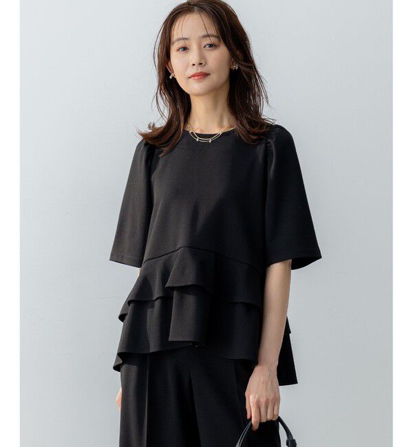 組曲「ご好評につき追加生産【WEB限定】ジョーゼットジャージーティアード ブラウス」|シャツ・ブラウス|