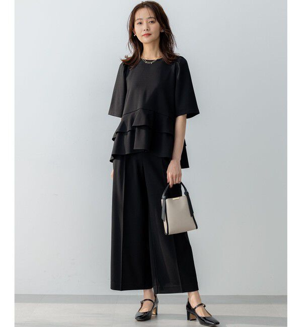 組曲「ご好評につき追加生産【WEB限定】ジョーゼットジャージーティアード ブラウス」|シャツ・ブラウス|