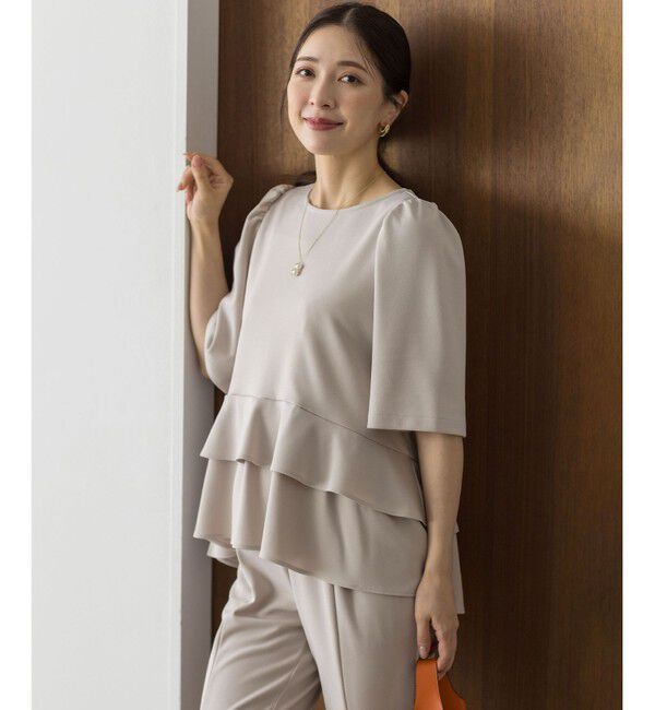 組曲「ご好評につき追加生産【WEB限定】ジョーゼットジャージーティアード ブラウス」|シャツ・ブラウス|