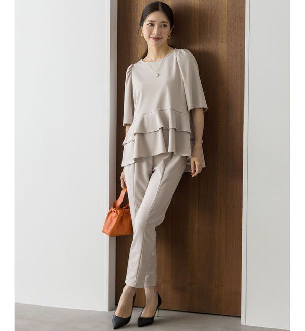 組曲「ご好評につき追加生産【WEB限定】ジョーゼットジャージーティアード ブラウス」|シャツ・ブラウス|