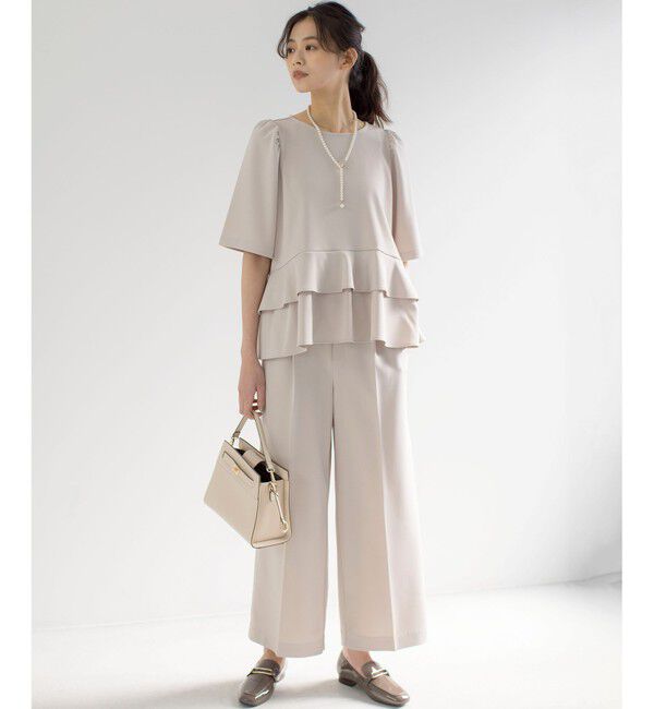 組曲「ご好評につき追加生産【WEB限定】ジョーゼットジャージーティアード ブラウス」|シャツ・ブラウス|