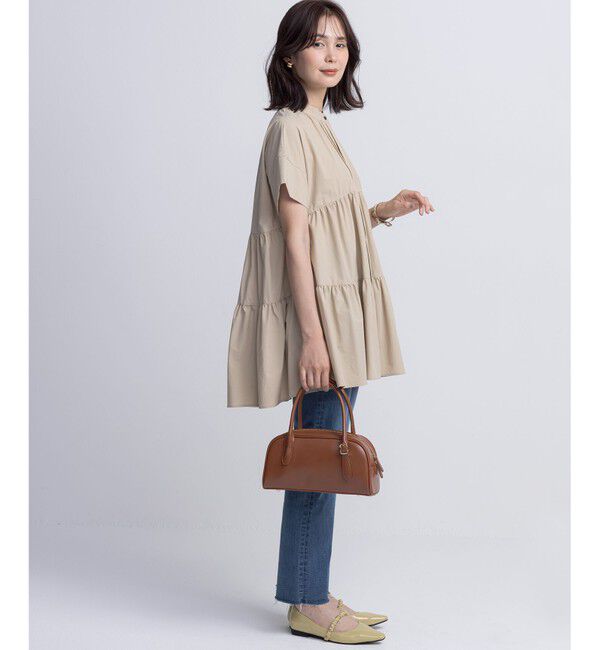 組曲「スーパーライトストレッチティアード ブラウス」|シャツ・ブラウス|