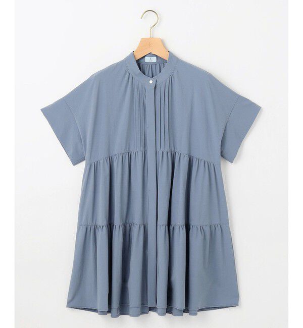 組曲「スーパーライトストレッチティアード ブラウス」|シャツ・ブラウス|