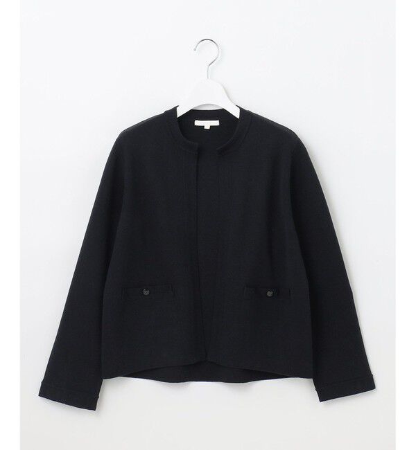 自由区「【セットアップ対応】ヴィスコースウールニット ジャケット」|カーディガン|