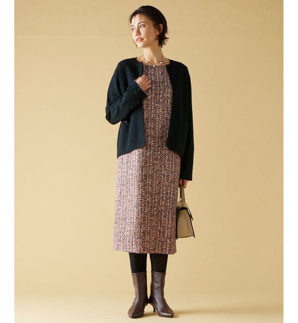 自由区「【セットアップ対応】ヴィスコースウールニット ジャケット」|カーディガン|