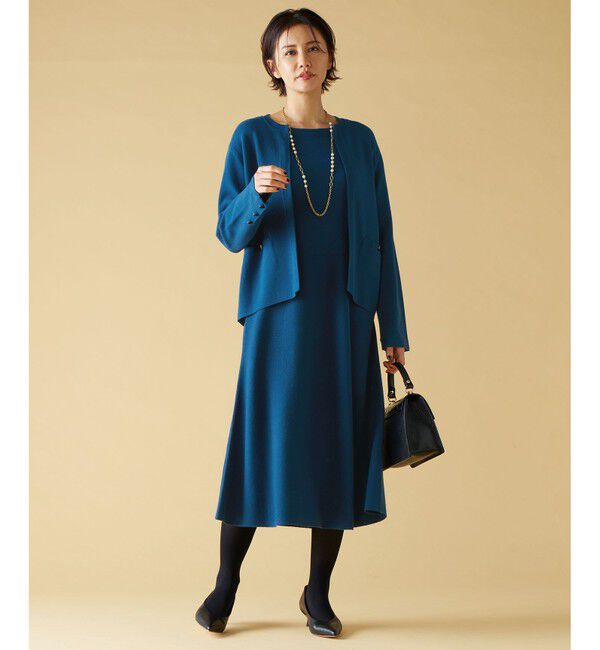 自由区「【セットアップ対応】ヴィスコースウールニット ジャケット」|カーディガン|