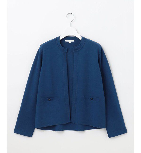 自由区「【セットアップ対応】ヴィスコースウールニット ジャケット」|カーディガン|