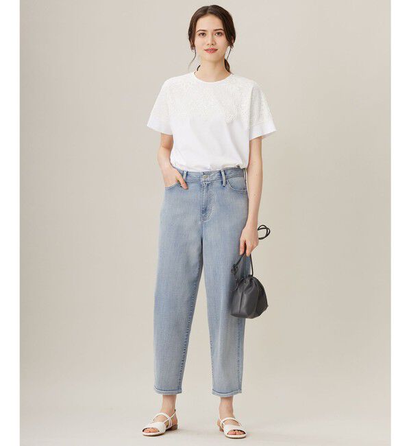 自由区「【洗える】ウスカルデニム カーブパンツ」|デニム|