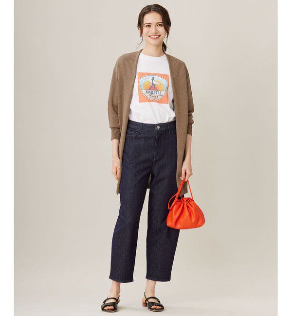 自由区「【洗える】ウスカルデニム カーブパンツ」|デニム|