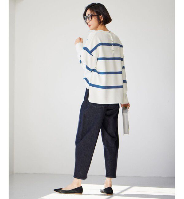 自由区「【洗える】ウスカルデニム カーブパンツ」|デニム|