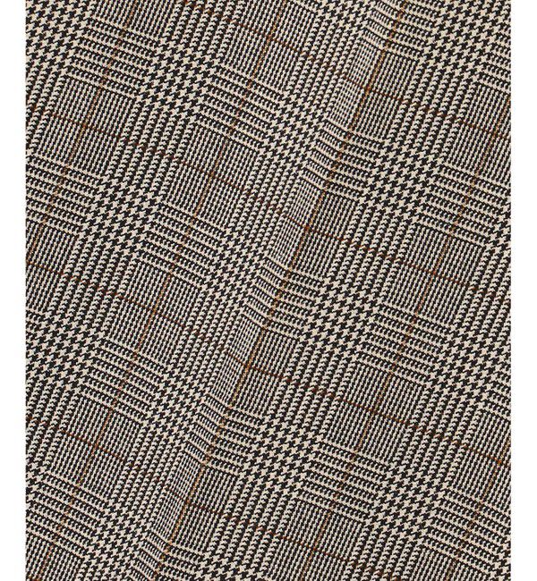 自由区「【撥水加工・洗える】TRギャバ裏起毛チェック柄ワイド パンツ」|その他|