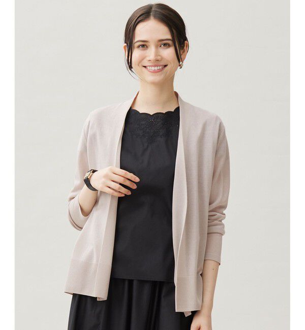 自由区「【接触冷感・UVケア・洗える】ファンクショナル カーディガン」|カーディガン|ｻﾝﾄﾞﾍﾞ
