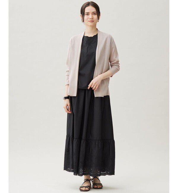 自由区「【接触冷感・UVケア・洗える】ファンクショナル カーディガン」|カーディガン|