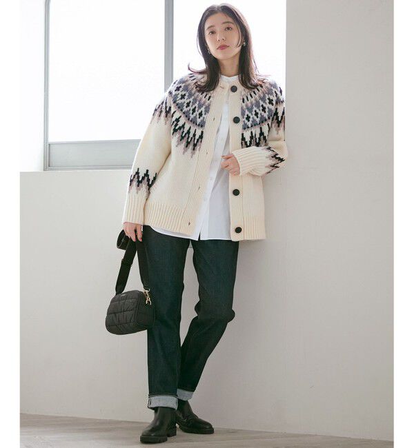 23区「【SLOW/一部店舗限定】ノルディック ニット カーディガン」|カーディガン|