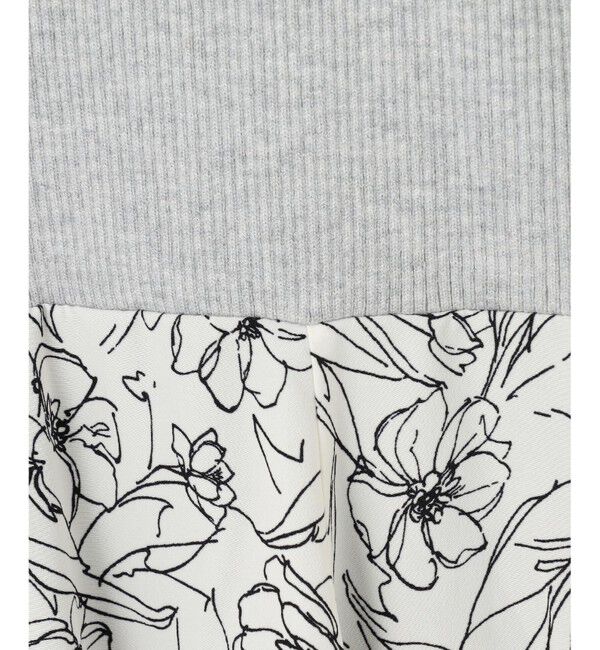 ANY SIS「【洗える】フラワープリントドッキング ワンピース」|ワンピース|