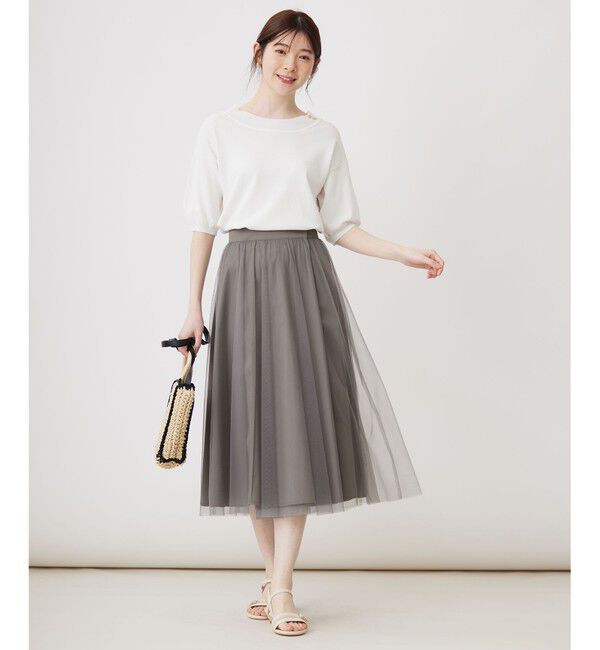 ANY SIS「【接触冷感・UVケア】フロント切替 プルオーバー」|ニット・セーター|