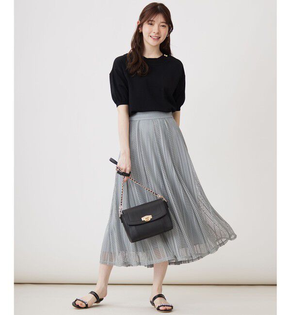 ANY SIS「【接触冷感・UVケア】フロント切替 プルオーバー」|ニット・セーター|