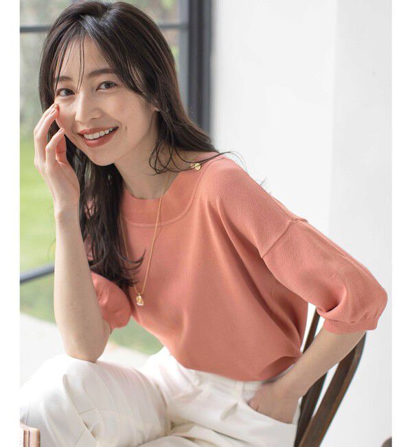 ANY SIS「【接触冷感・UVケア】フロント切替 プルオーバー」|ニット・セーター|