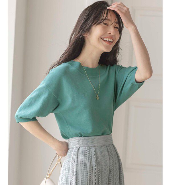 ANY SIS「【接触冷感・UVケア】フロント切替 プルオーバー」|ニット・セーター|