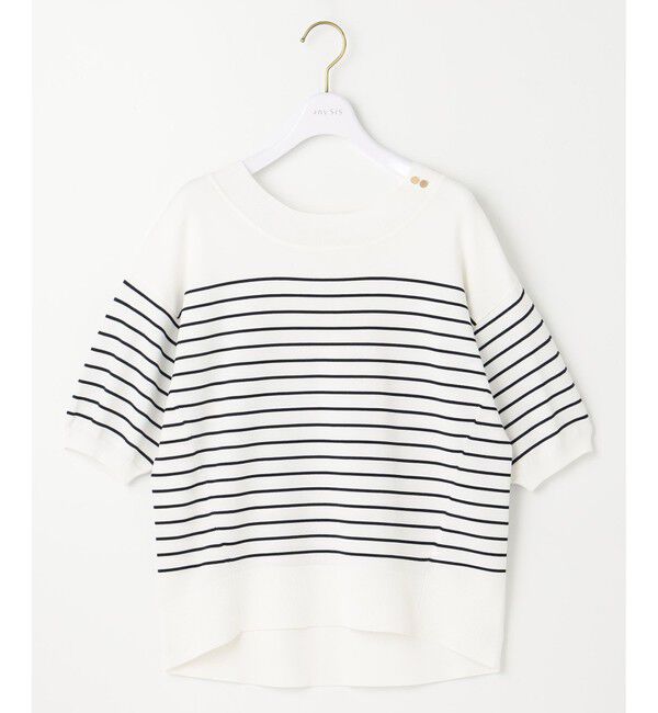 ANY SIS「【接触冷感・UVケア】フロント切替 プルオーバー」|ニット・セーター|