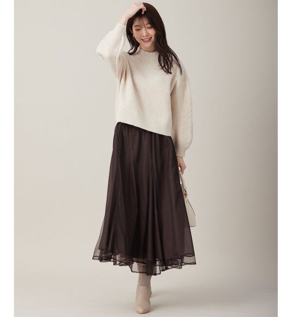 ANY SIS「【洗える】ラッセルチュールマチ スカート」|スカート|