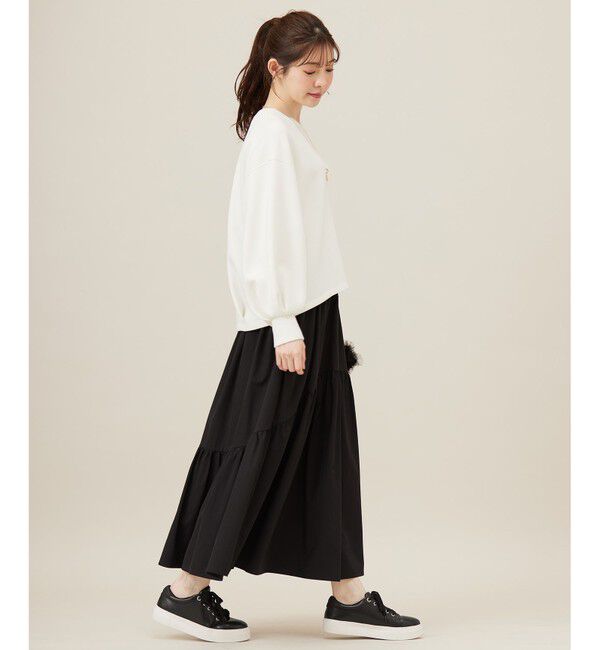 ANY SIS「【洗える・2SET】ダンボール プルオーバー&times;ギャザー スカート」|スーツ|