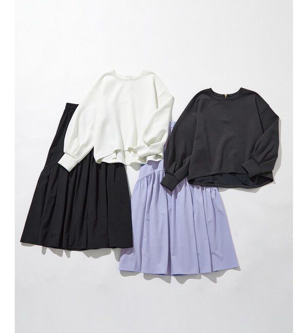 ANY SIS「【洗える・2SET】ダンボール プルオーバー&times;ギャザー スカート」|スーツ|