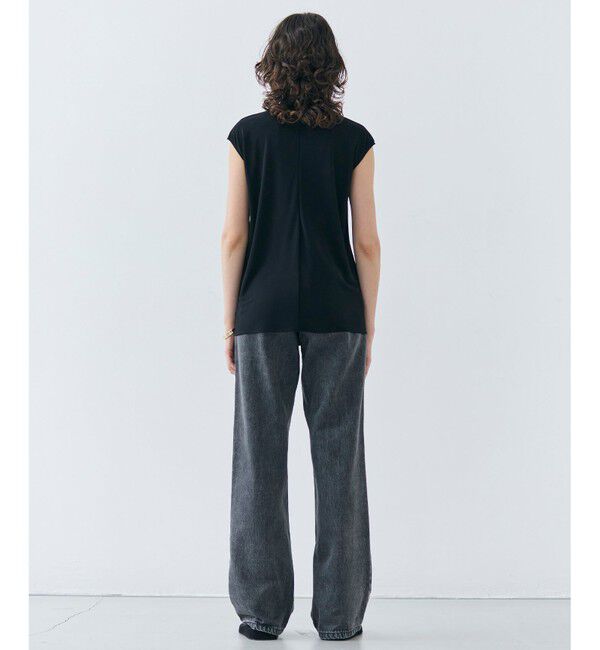 BEIGE,「【洗える・VERY 6月号掲載】MELLE / ジャージーハイネックカットソー」|Tシャツ・カットソー|