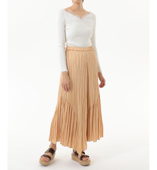  「スカラップリブニットトップ」|ニット・セーター|