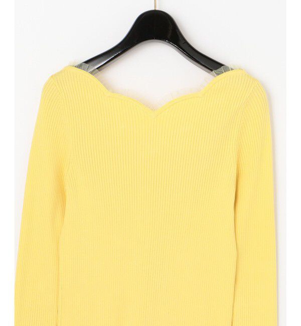  「スカラップリブニットトップ」|ニット・セーター|