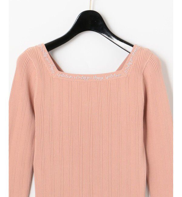 GRACE CONTINENTAL「レースアップリブニットトップ」|ニット・セーター|